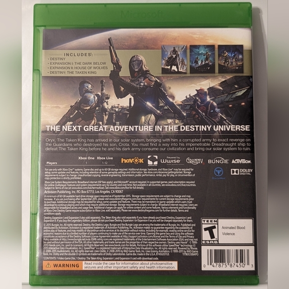 Destiny the Taken King (Xbox one) #37 - Picture 6 of 6